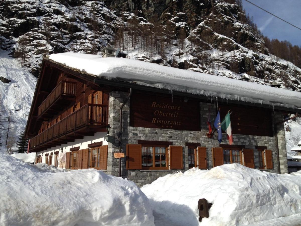 Residence Oberteil Gressoney-la-Trinité Esterno foto